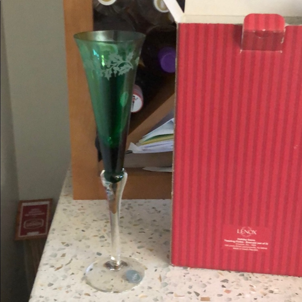 Lenox champagne flutes glasses